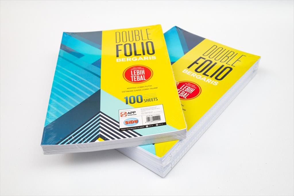 

Kertas/Double Folio Bergaris Sidu 100 Sheets SINAR DUNIA