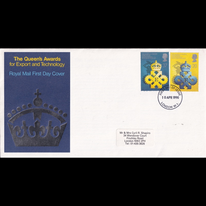 

Prangko Great Britain 1990 - The 25th Anniversary of the Queen's Awards for Export and Technological Achievement