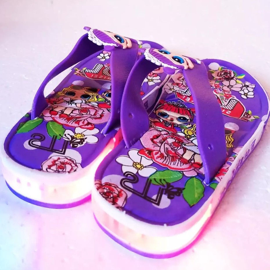 Sandal Anak Perempuan Lampu Mati Layak Pakai Rondom