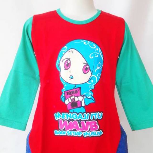 Kaos hijab lengan panjang