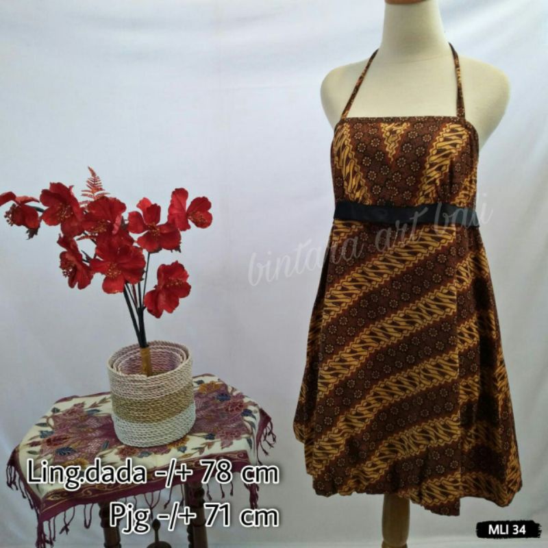 dress batik dress tali wanita dress sexy dress batik cantik fashion wanita
