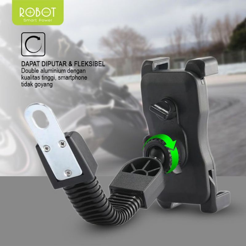 HOLDER MOBIL ROBOT ORIGINAL (RT-MH02) DENGAN ROTASI 360° ANTIK RAMPOK COCOK BUAT GOJEK PREMIUM QUALITY