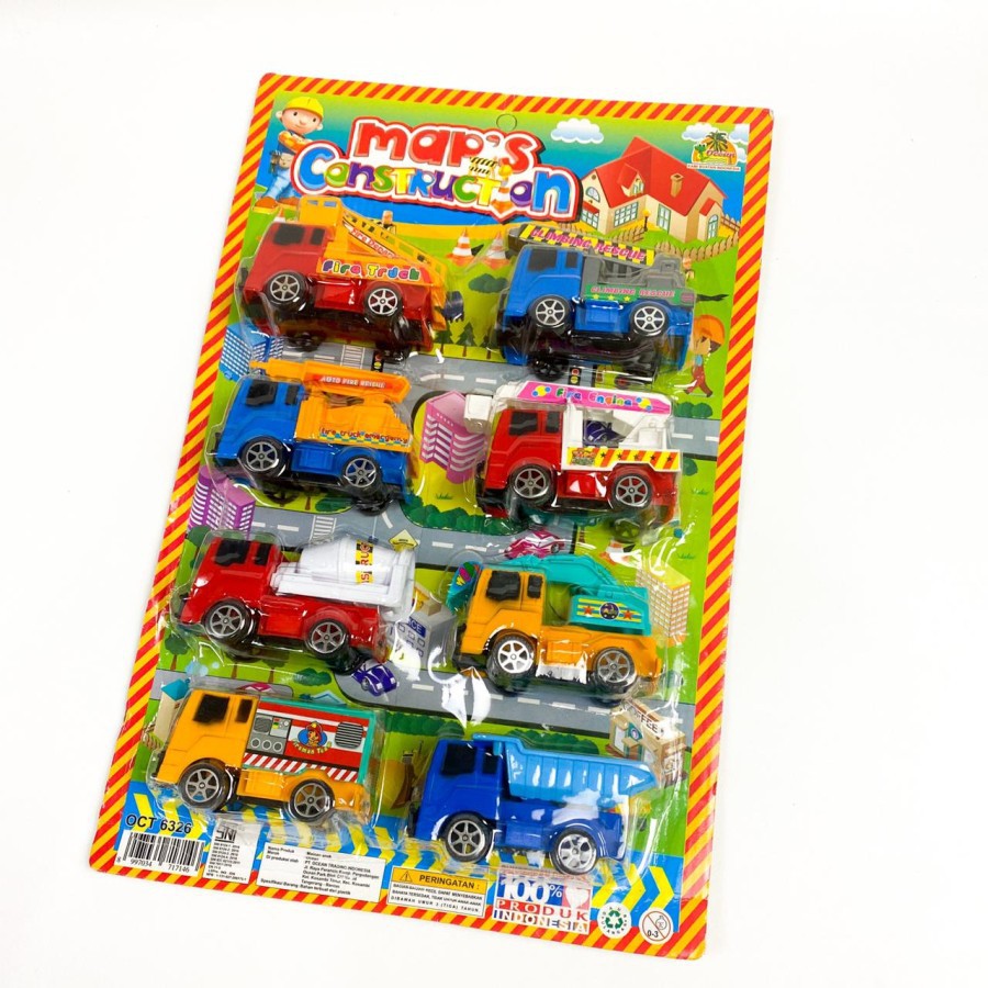 Mainan Mobil-mobilan Anak - Mobil Dorong Fire Truck Construction Toy