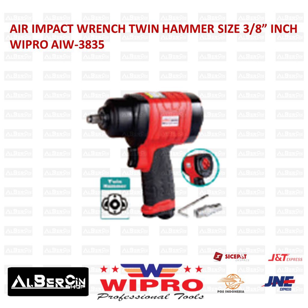 Air Impact Wrench 3/8 Inch WIPRO AIW3835 AIW 3835