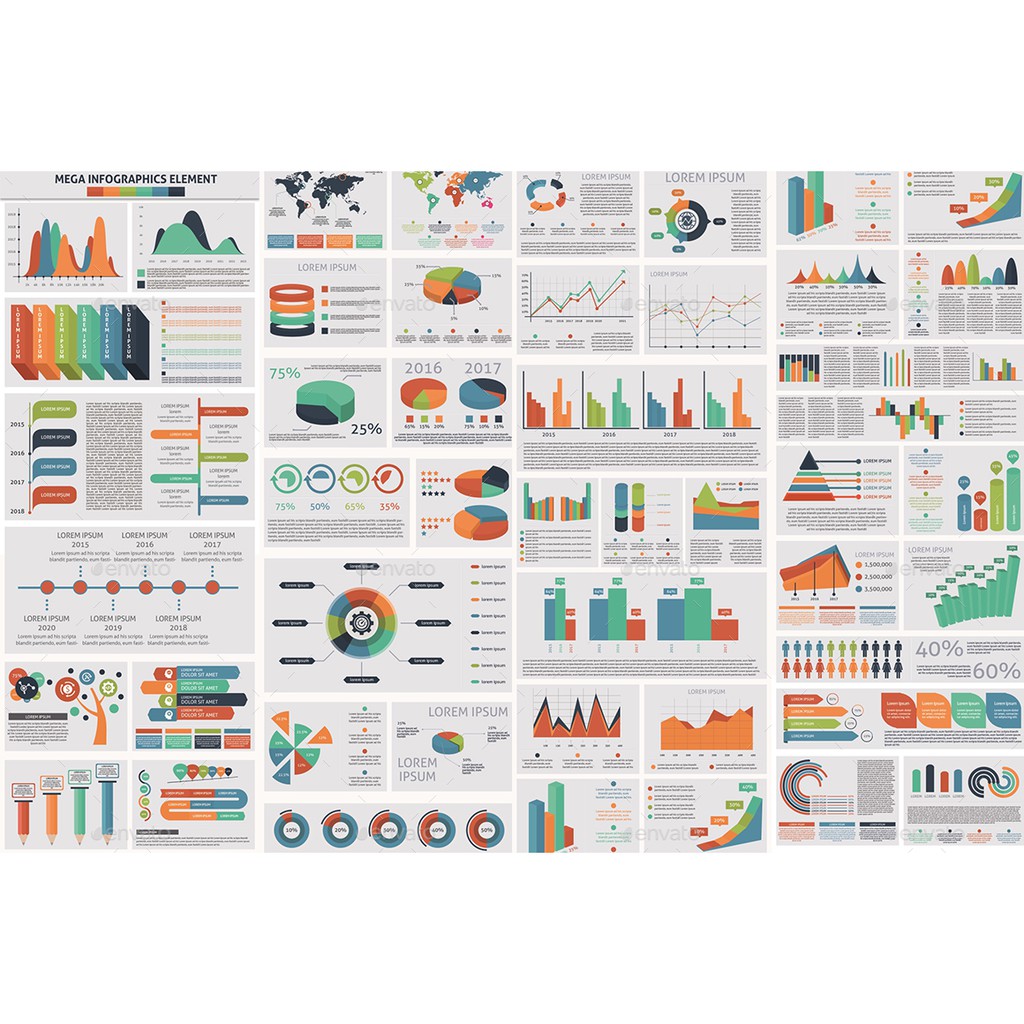 1000 Big Bundle Infographic Elements