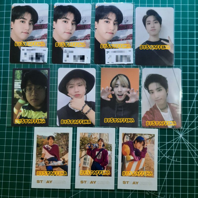 Stray Kids Photocard Han Jisung Lee Know - WF ENDING 1/2 DS GO LIVE POLA SET CHILDHOOD CH CLIO OFFICE CONCEPT NOEASY