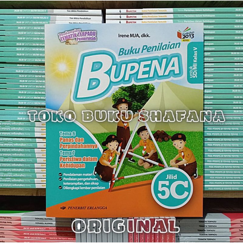 Paket 2 Buku Bupena 5C 5D Erlangga Kelas 5 SD K13 Revisi - Buku Penilaian ORI