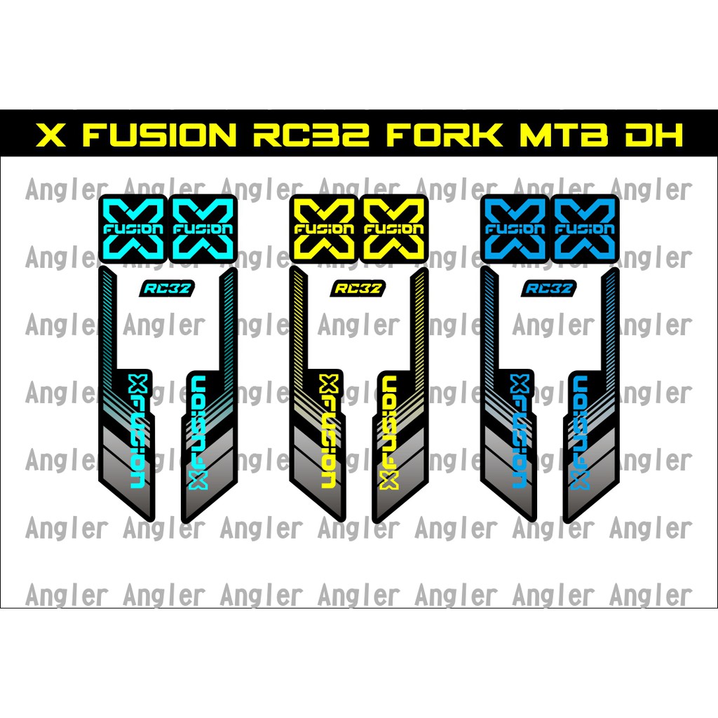 Sticker  SHOX sepeda X-fusion RC32 Fork Stiker  sepeda MTB Mountain Bike