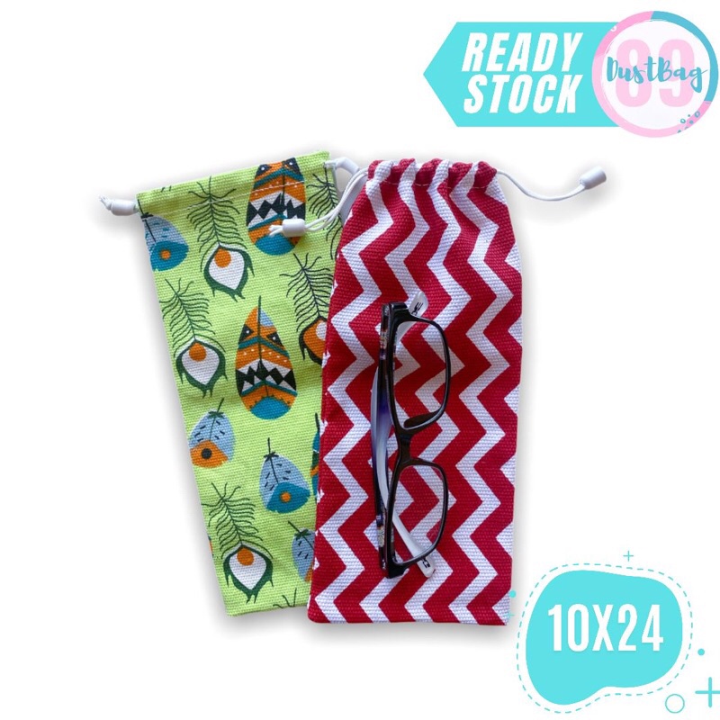 Pouch Serut Bahan Kanvas Original Motif Ukuran 10X24 Serbaguna ~ SC1024