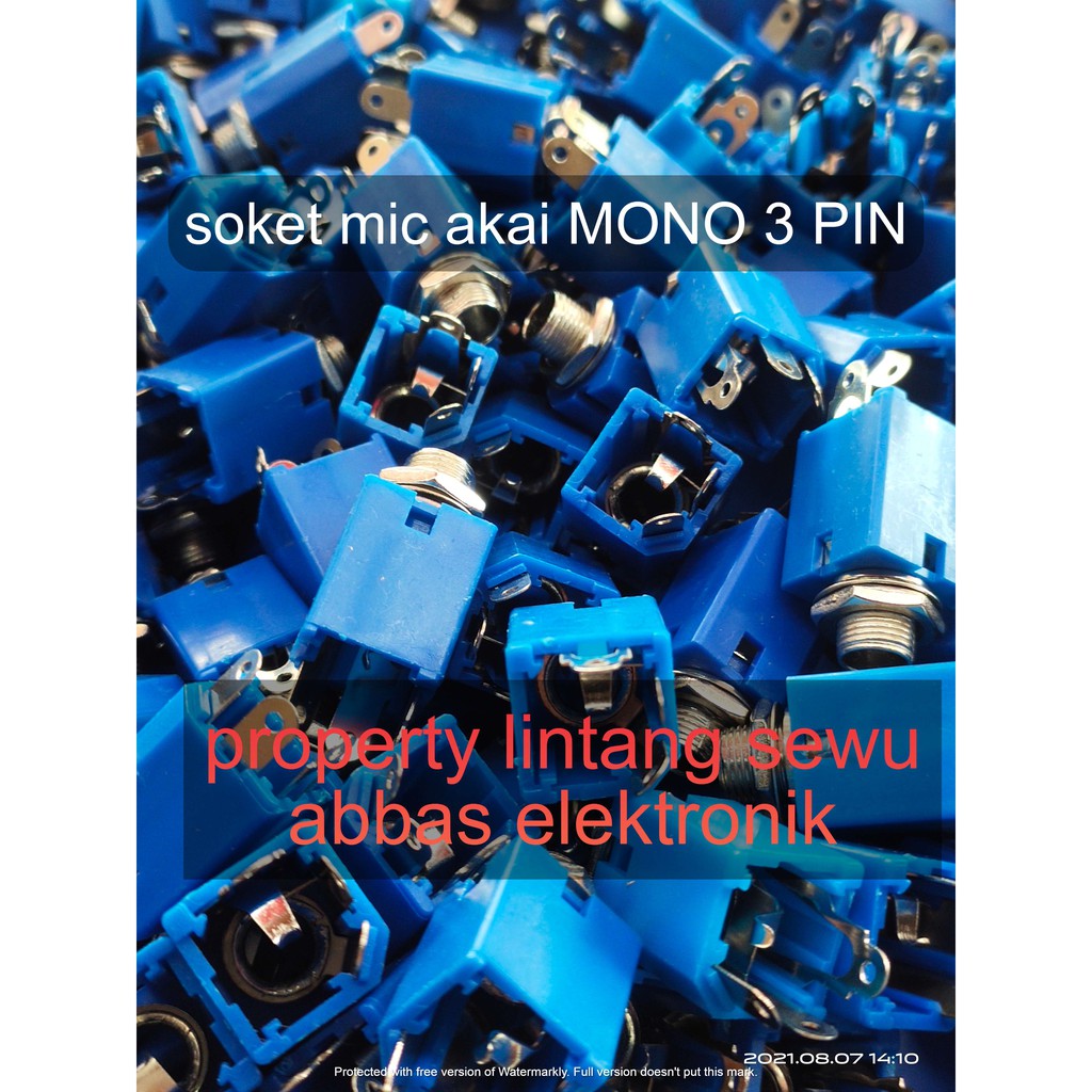 SOKET AKAI MONO SOCKET SOCET MIK MIC AKAI MONO