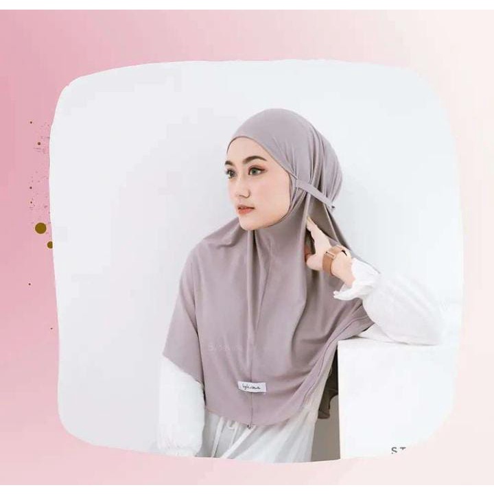 HIJAB NAYSILA KHIMAR JERSEY BERGO NONPET INSTANT PREMIUM