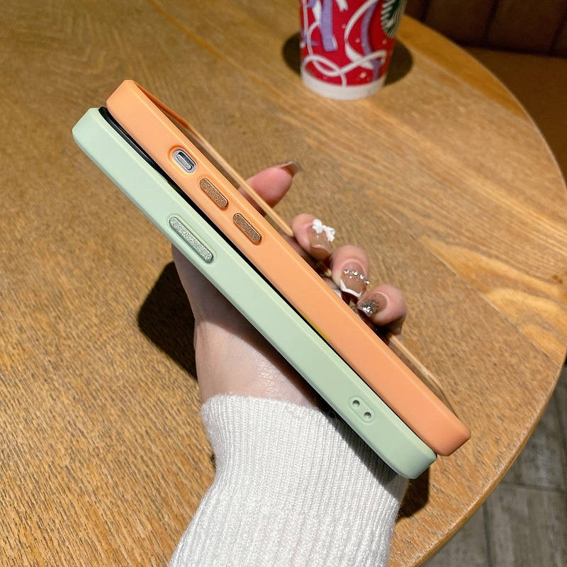 Case Pelindung Lensa Bahan Akrilik matte Warna-Warni Untuk iphone 13 pro max 11 12 XR xsmax 7 8 plus se2