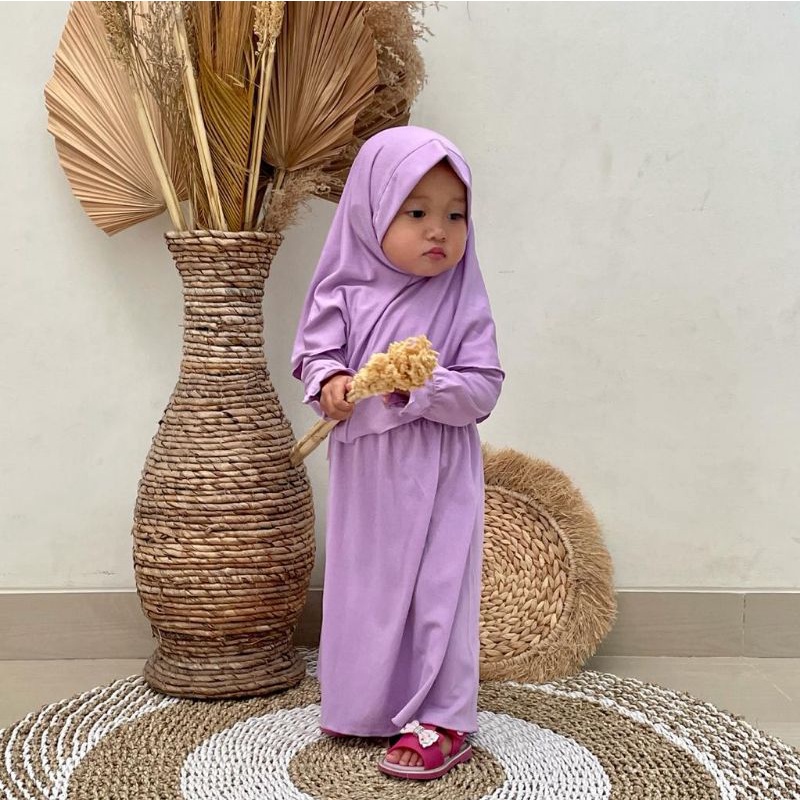 Haura Baju Gamis Anak Set kerudung