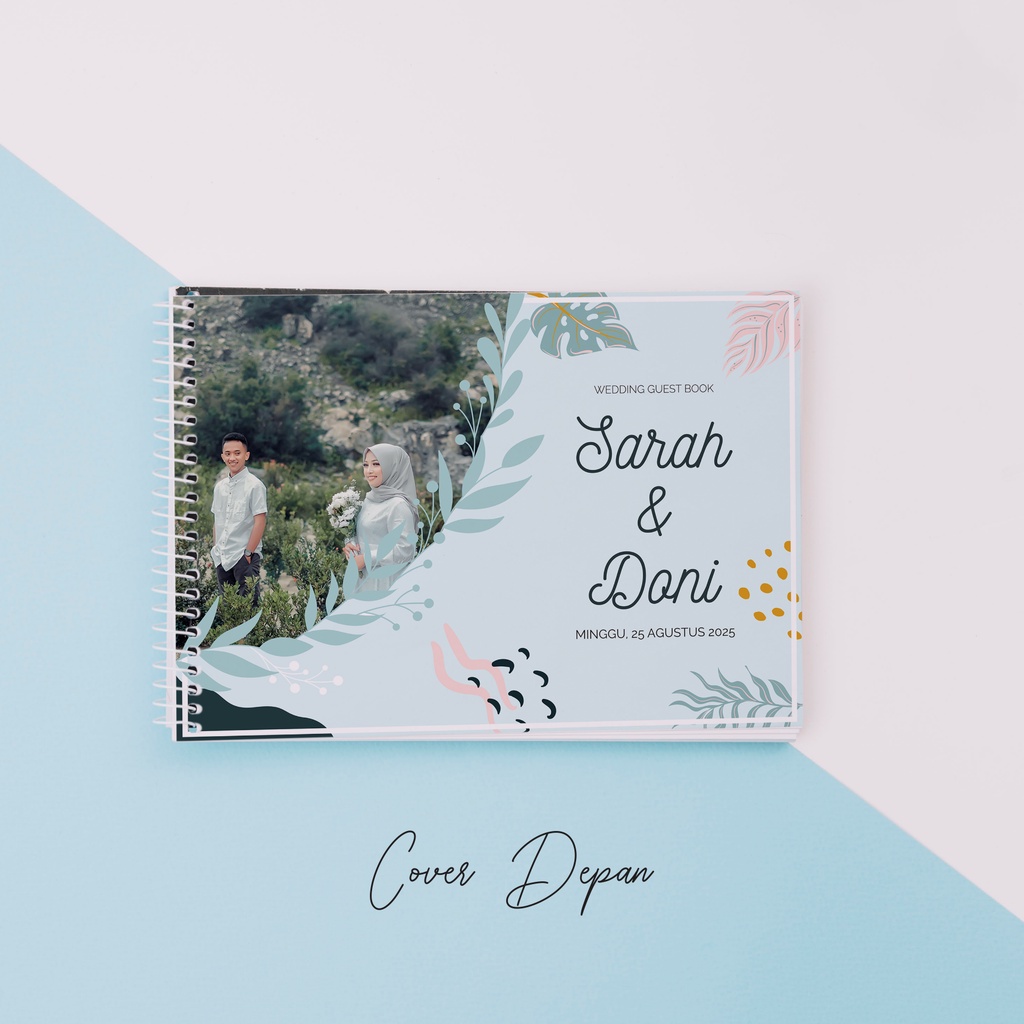

K007/ BUKU TAMU ELEGAN / BUKU TAMU MURAH / GUESTBOOK CUSTOM FOTO