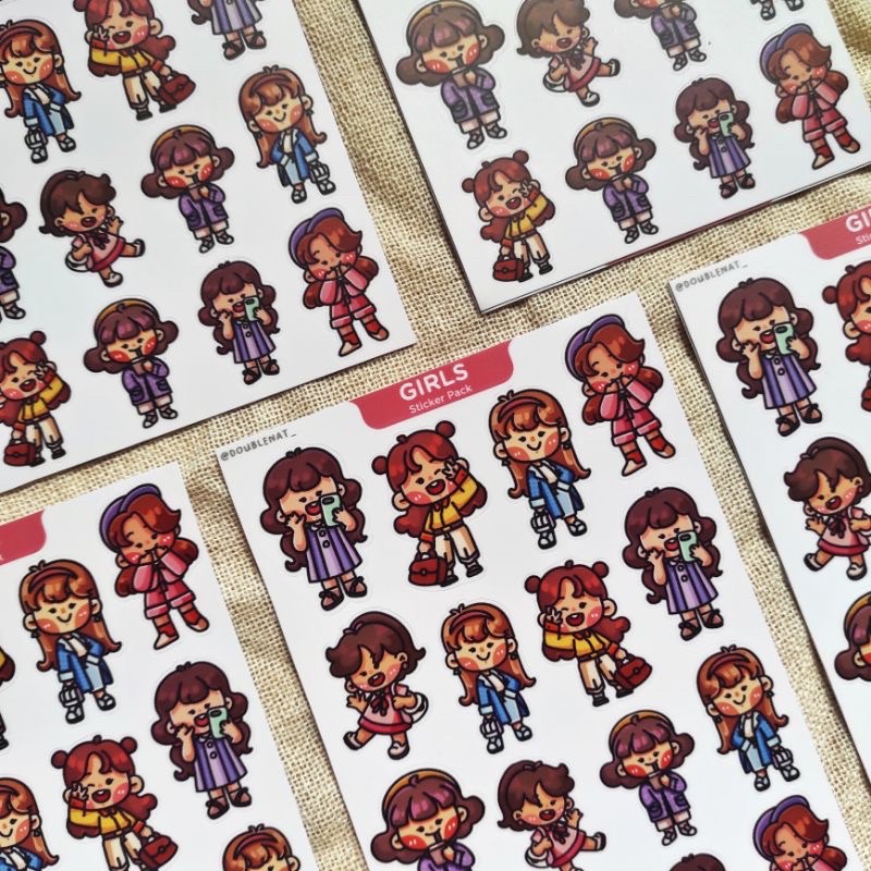 

Doublenat OOTD Girls Sticker