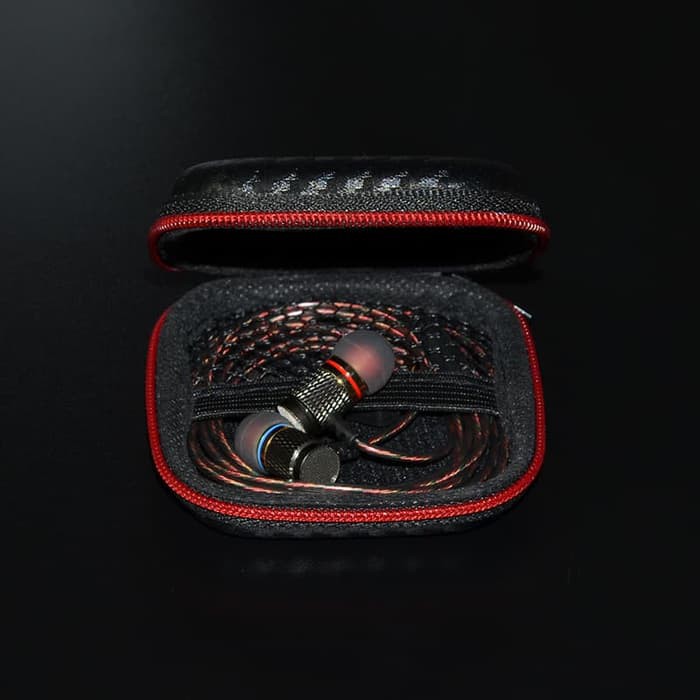 Case Earphone Zenith - Black/Red