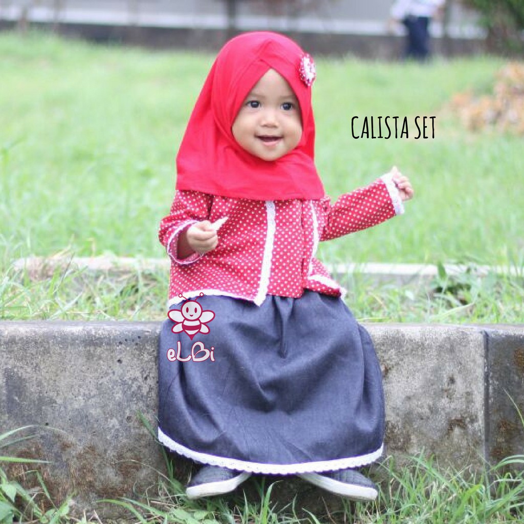 Baju Anak Perempuan | Baju Busana Muslim Anak | Calista Set