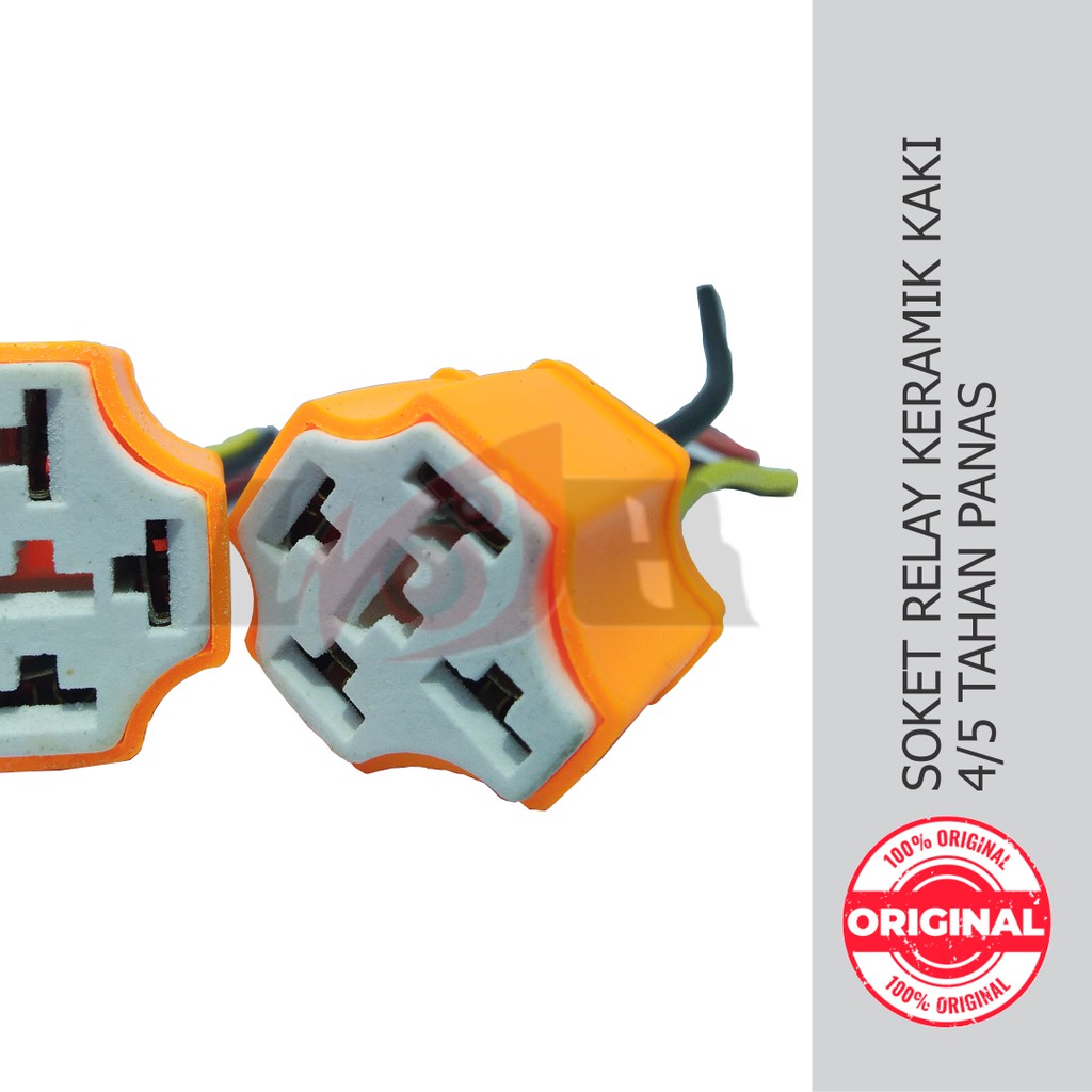 Soket Relay Keramik Rellay Kaki-4 Relai Kaki-5 Cramic Universal