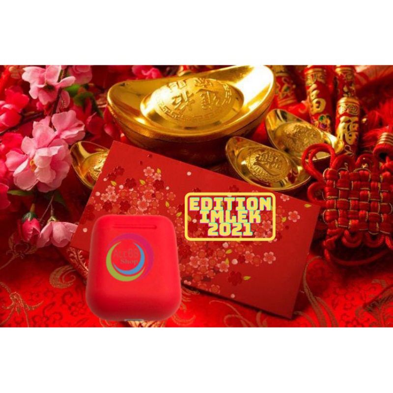 Inpods 12 TWS Wireless Earphone Bluetooth 5.0 Warna Macaron inPods12-Merah