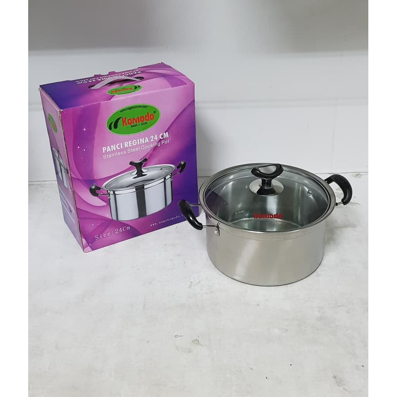 Stainless Cooking Pot - Panci Soup Komodo 24 cm