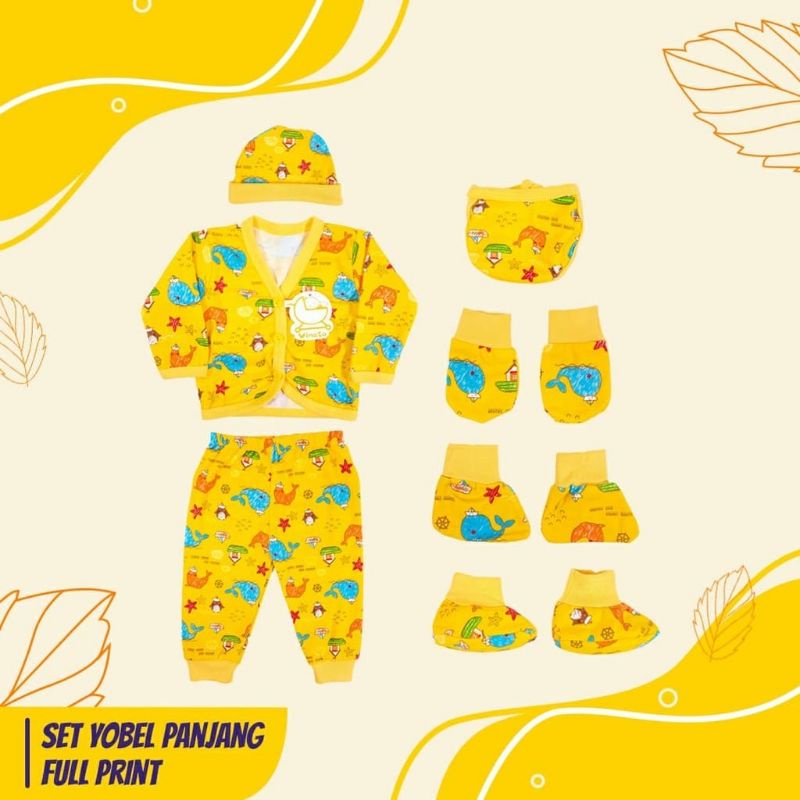 Setelan Baju panjang Bayi set Sarung tangan kaki Premium Quality