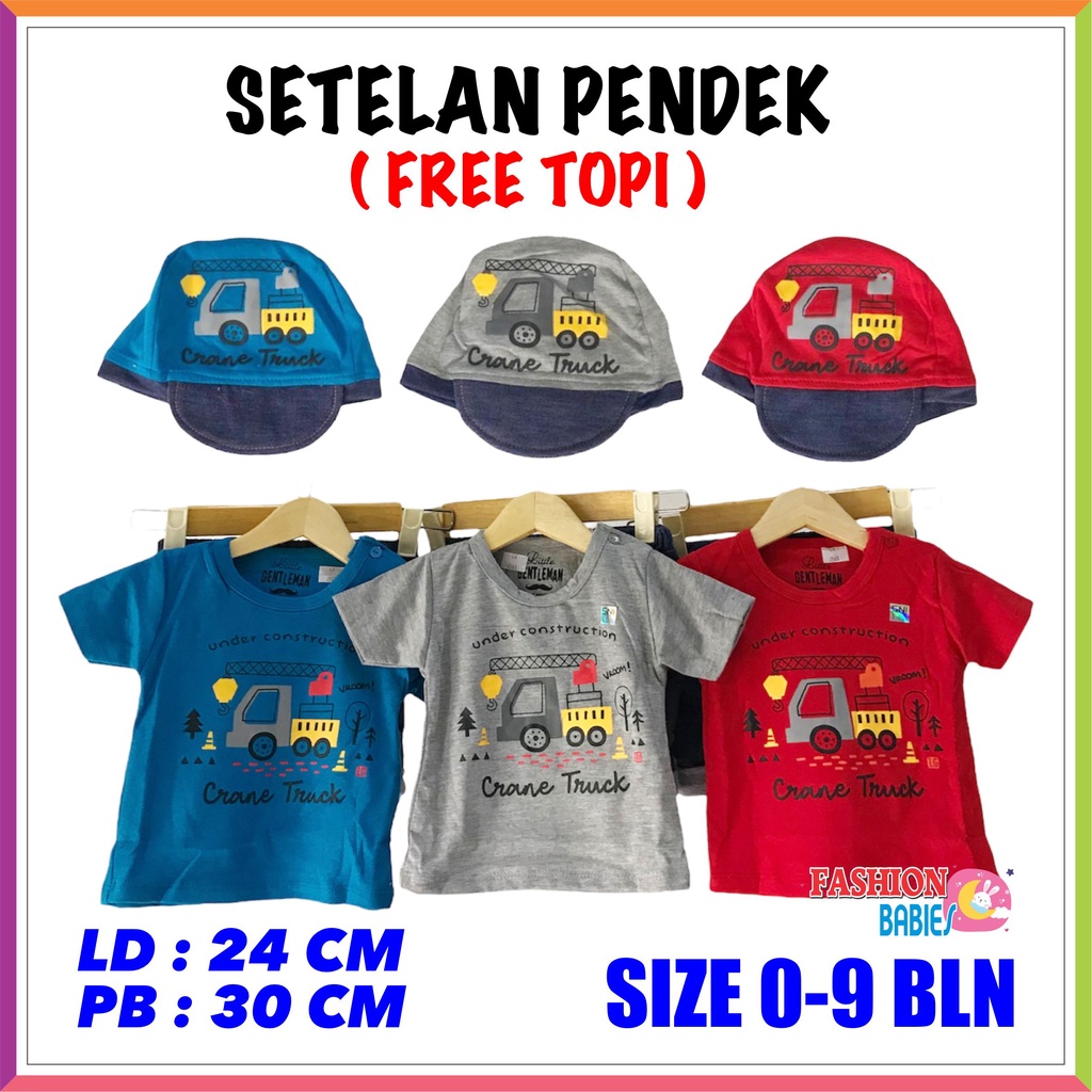 ❤ FashionBabies ❤ GRATIS TOPI !!! LITTLE GENTLEMAN SETELAN ANAK CELANA PENDEK / SETELAN BABY LG2501