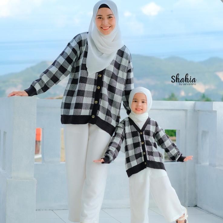 Bagus Banget.. SHAHIA - Seila Cardigan Couple Anak & Mommy