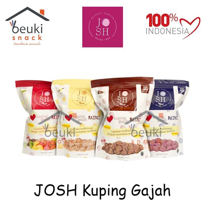 

JOSH Kuping Gajah Mini - Netto 75gr