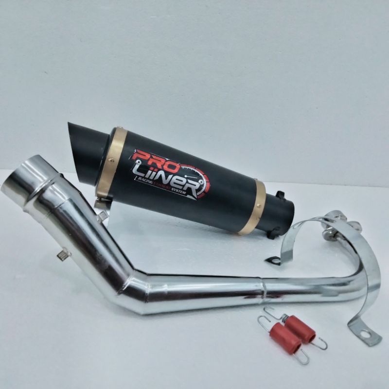Knalpot Racing Proliner Black Matic Mio all series, x ride, fino 125