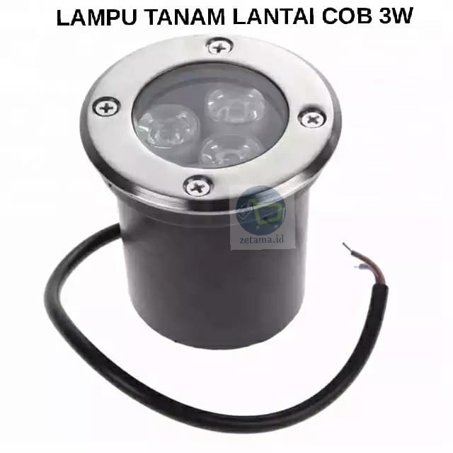 ELEKTRONIK LAMPU LAMPU LANTAI TANAM 3W (3MATA) / LAMPU TANAM OUTDOOR - KUNING