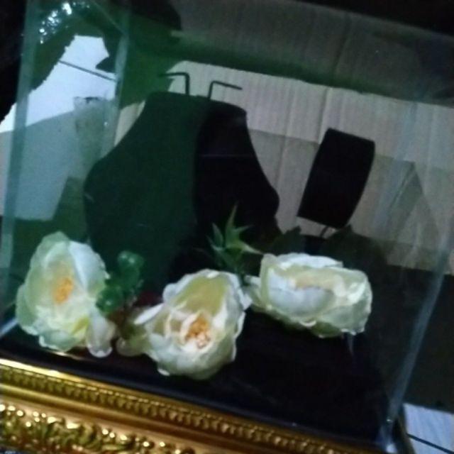 Kotak Perhiasan Cincin Kalung Gelang Jam Tangan Alas Frame Tutup Mika Seserahan Hantaran Pernikahan