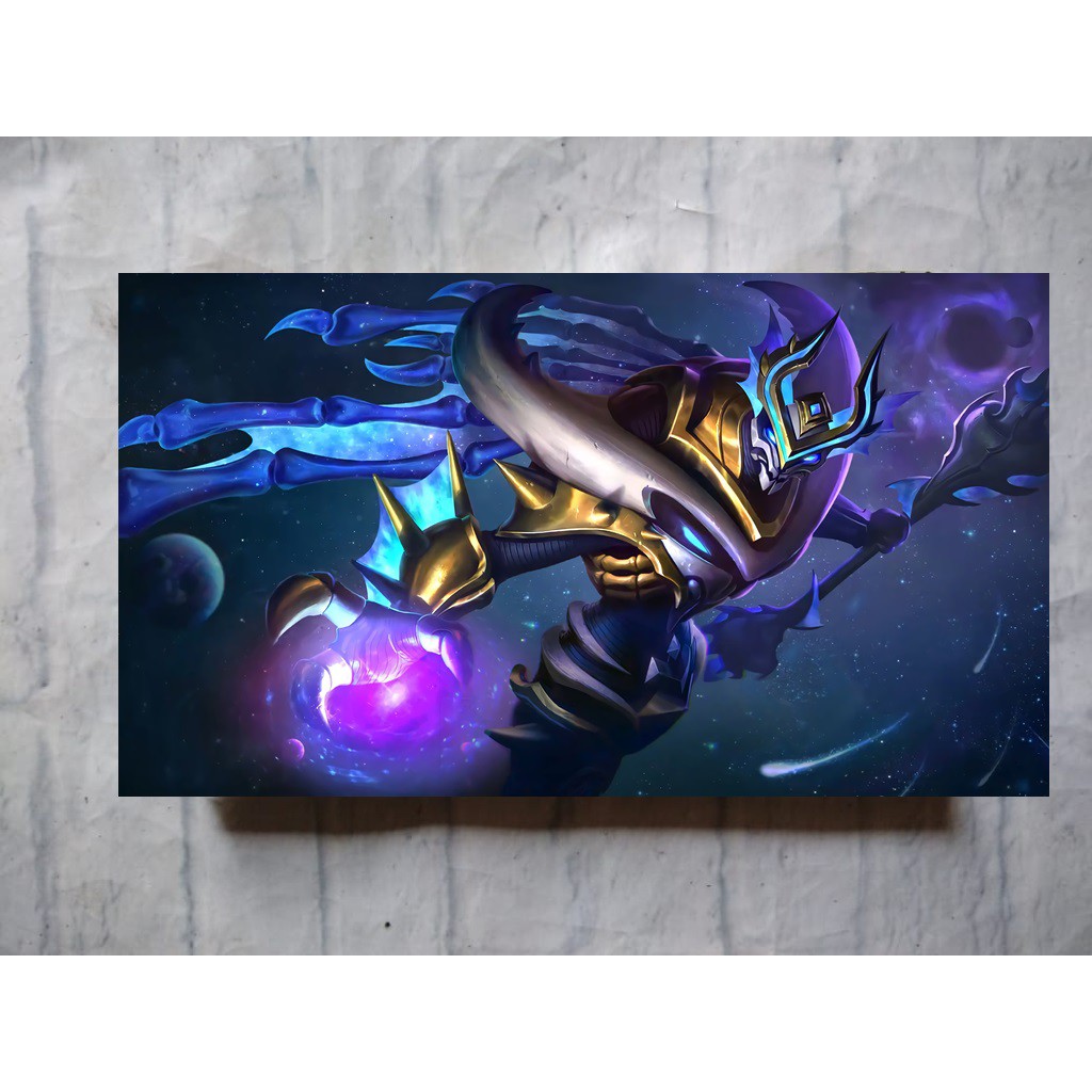 poster mobile legends legend size A3 hero ZHASK Hiasan dinding kayu Cancer Bone Flamen