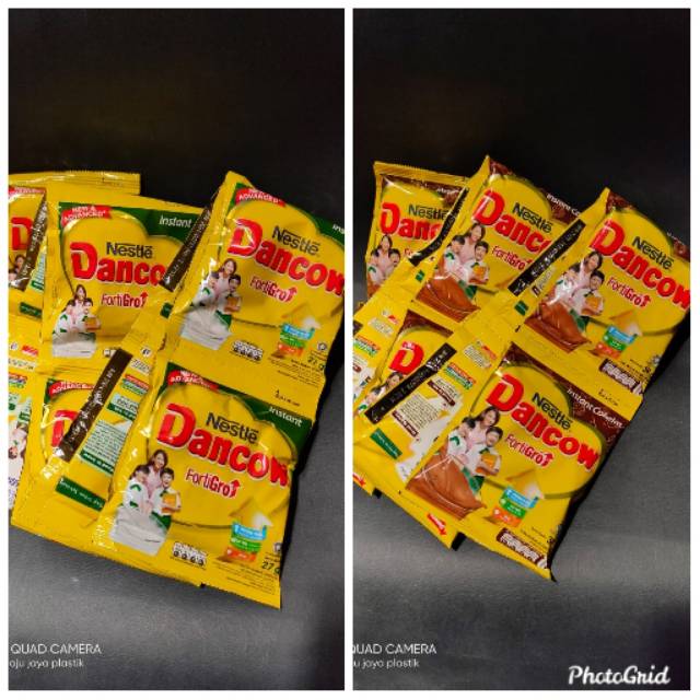 

Susu dancow sachet putih dan cokelat