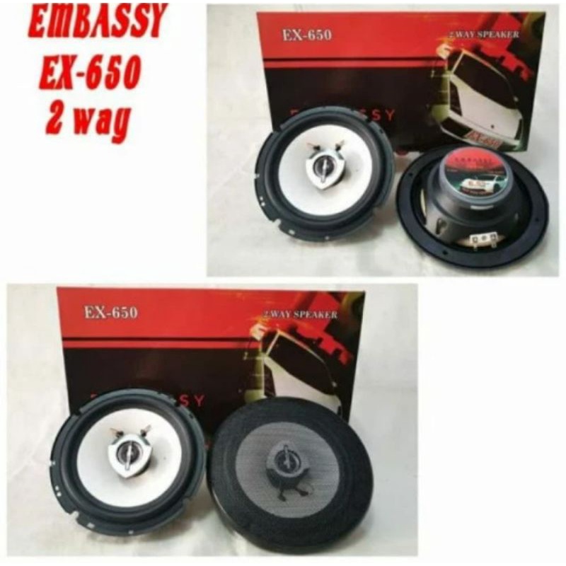 speaker Coaxial Embassy EX-650 Speaker Coaxial 6,5 inch