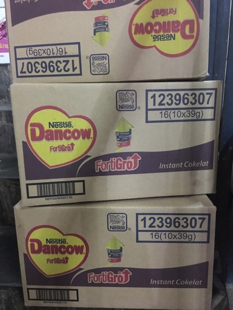 Dancow Coklat 16 ( 10 x 38g ) / Susu Dancow Instant Coklat Sachet Kemasan DUS / Dancow Cokelat Dus