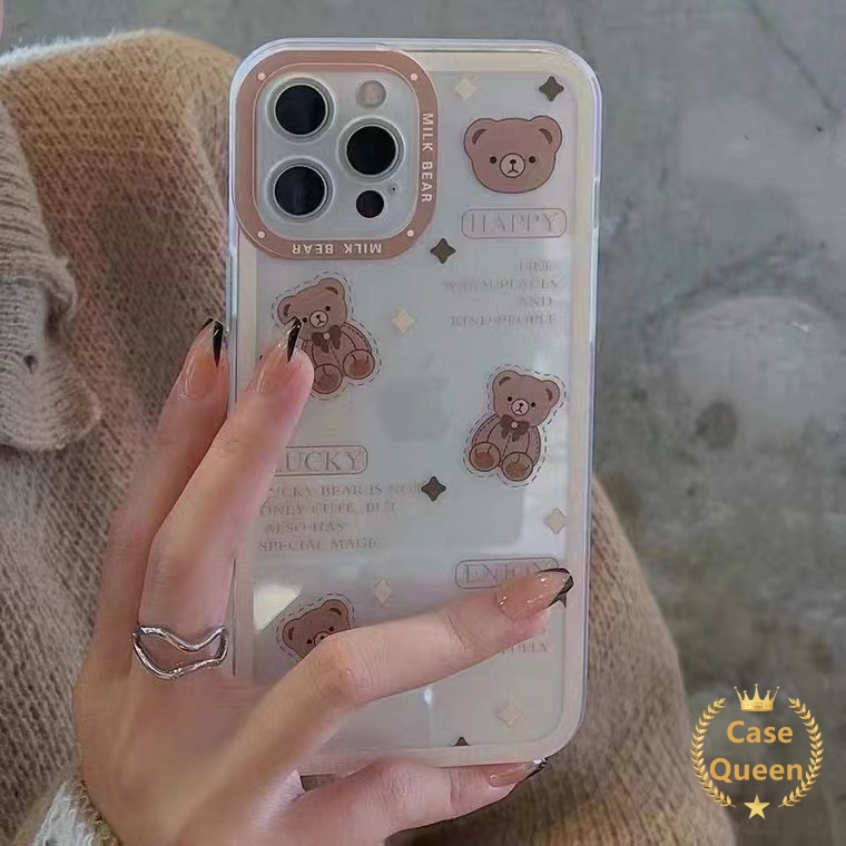 Casing Xiaomi Redmi 10 10A 10C 9A 9T 9 9C Nfc Poco M3 M4 X3 Pro Nfc Redmi 10 8 9 10S Note 9 9S 11 11S 10Pro Max Plus Motif Boneka Beruang