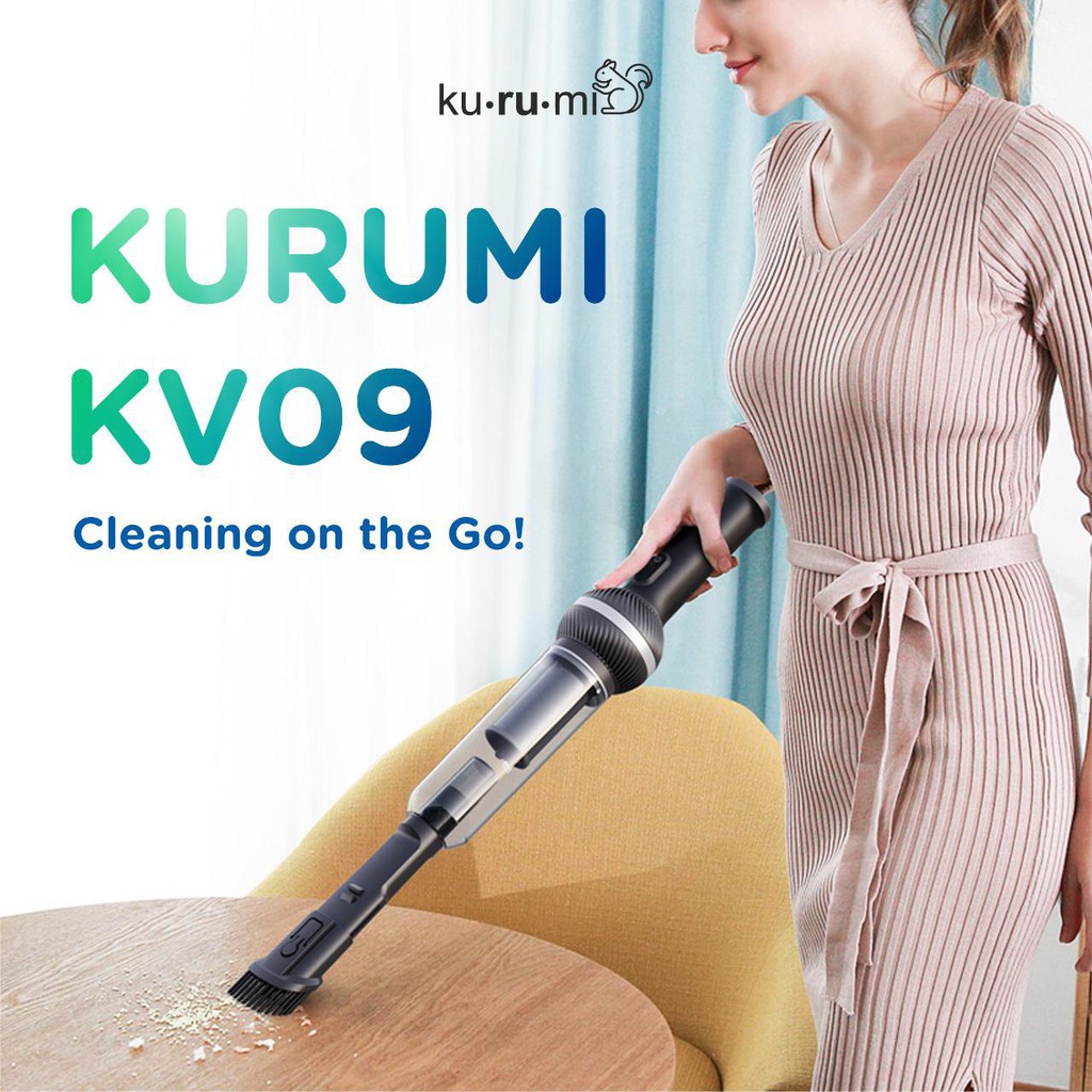 Kurumi KV09 Cordless Car Vacuum Cleaner [ Cleaning on the go vacuum ]