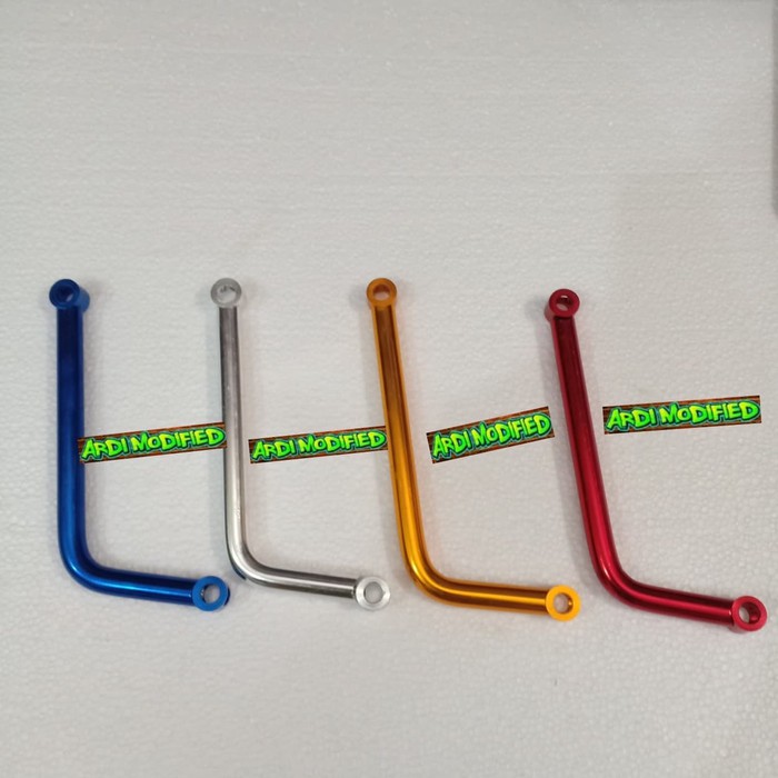 Dijual braket tiang penahan knalpot ninja r, ninja rr, ninja ss full cnc Terlaris