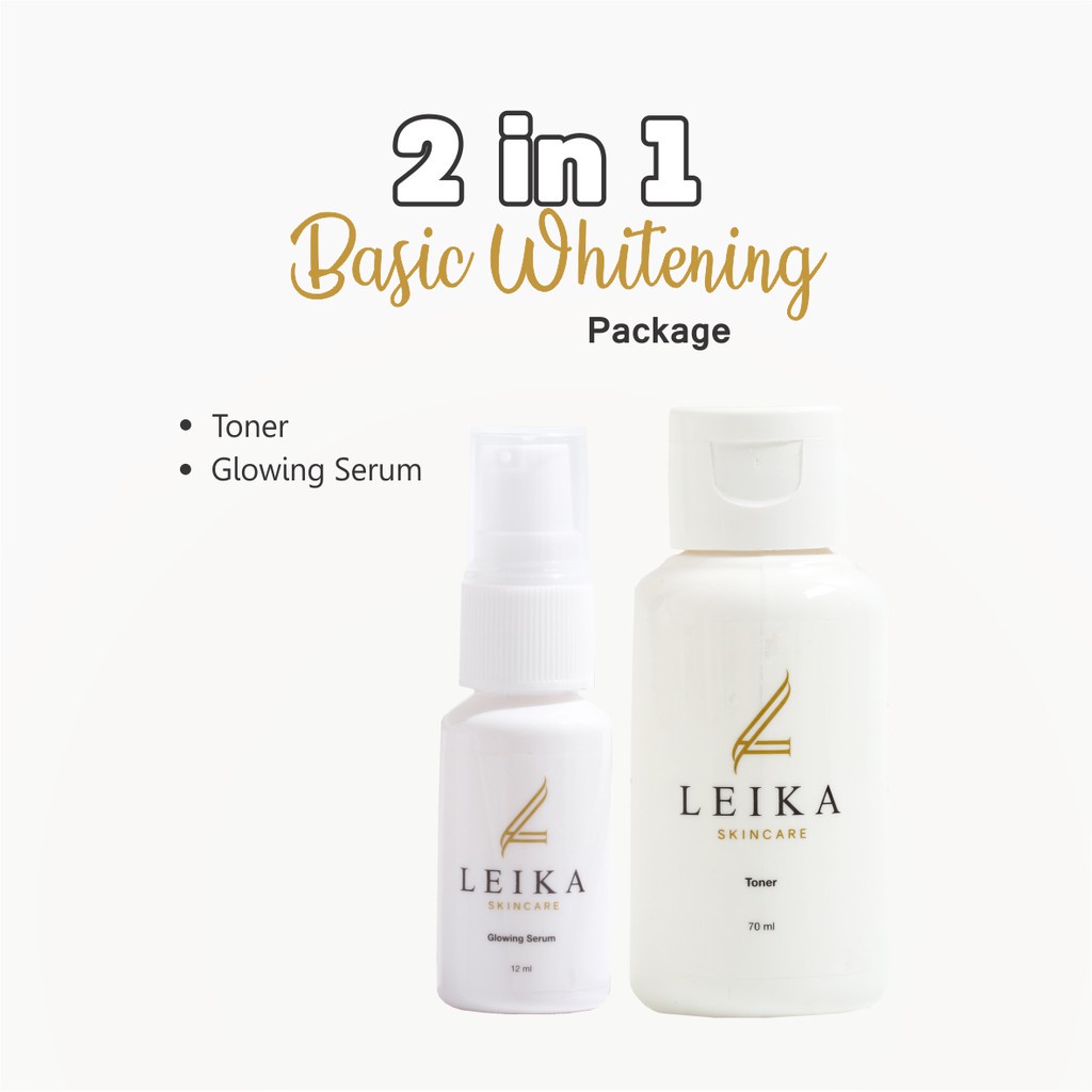 Leika Skincare 2 in 1 Glowing Serum & Toner Leika Skin Care Resmi BPOM
