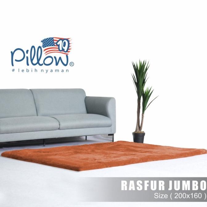 KARPET BULU JUMBO PILLOW ORIGINAL UK 210x160cm tebal -+ 5cm