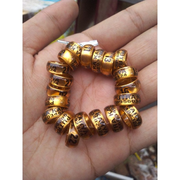 RING MERPATI DEWASA CUSTOM NAMA REQUEST NAMA