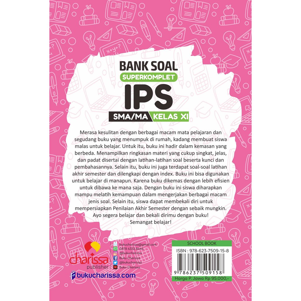 Buku Kelas XI SMA IPS: Bank Soal Superkomplet (Charissa Publisher)-2