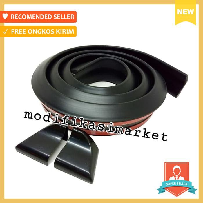 Samurai Ducktail Hitam Polos / Lips Ducktail Hitam Universal