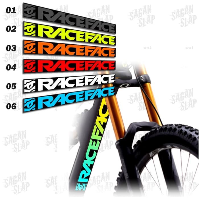 Terlaris Sticker Stiker Decal Frame Bawah Downtube Sepeda Motif Raceface