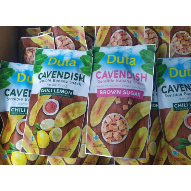 

Duta Cavendish ada dua jenis pilihan rasa chili Lemon dan brown sugar