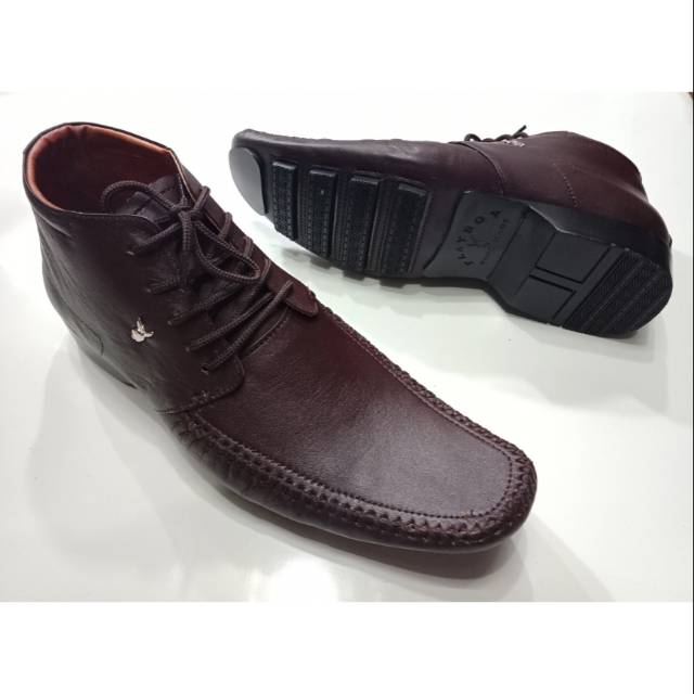 Sepatu Pantofel Boot Pria/Kulit Asli/Merek Playboy/Pantofel Formal Pria