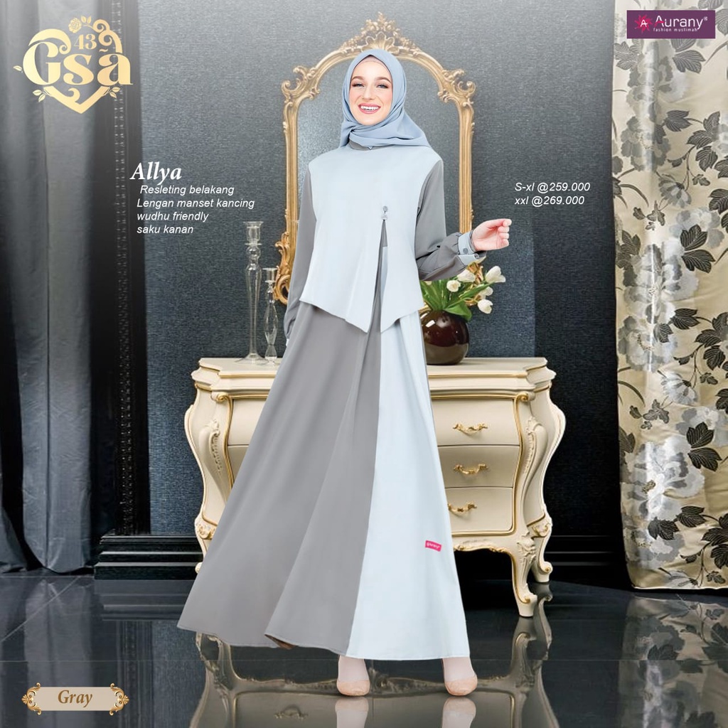 Gamis Aurany Syari Terbaru GSA 43