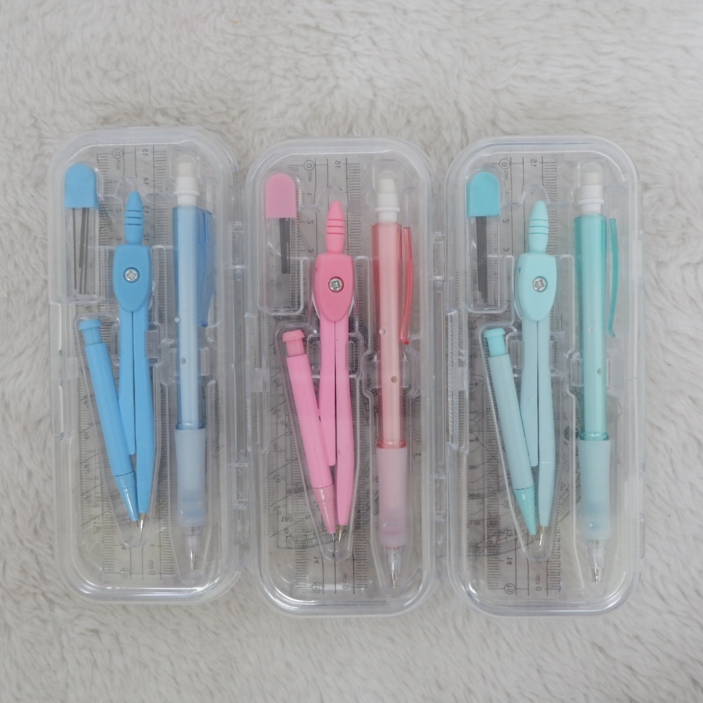 

JANGKA SET #41145 Set Jangka Jangkar 4in1 Alat Ukur Matematika