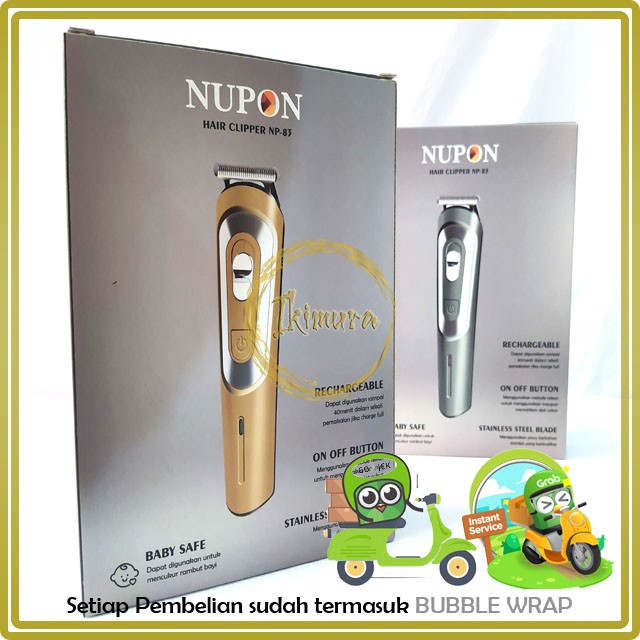 Cukuran rambut bayi Hair Clipper Nupon NP-83 Rechargeable