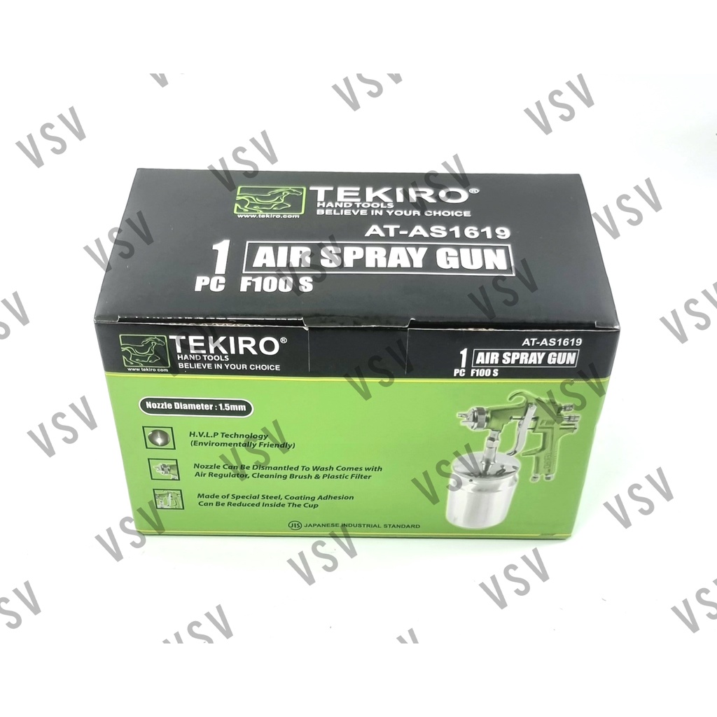 TEKIRO Spray Gun F100 S Semprotan Cat Spet Cat Tabung Bawah Alat Semprot Cat